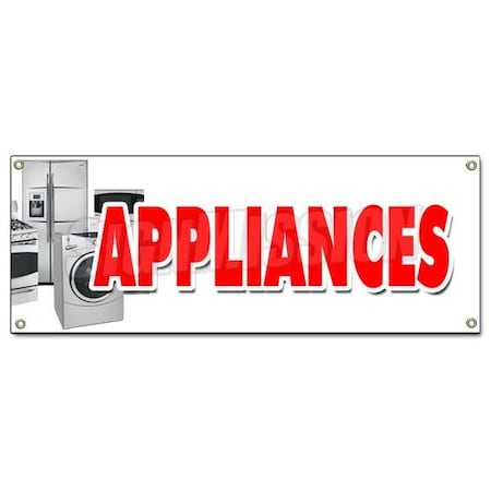 Signmission APPLIANCES BANNER SIGN sale refrigerator washer dryer discount brand B-Appliances